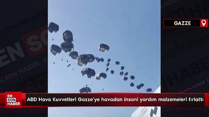ABD Hava Kuvvetleri Gazze'ye havadan insani yardım malzemeleri fırlattı