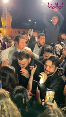 رقص وغناء مسلم وعروسته ومصطفى حجاج في حفل خطوبة مسلم