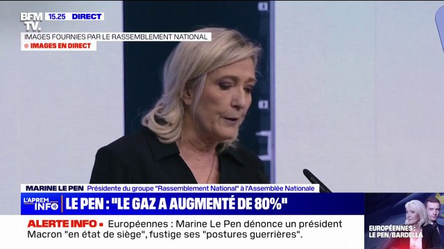 Européennes: Marine Le Pen appelle à un redressement national