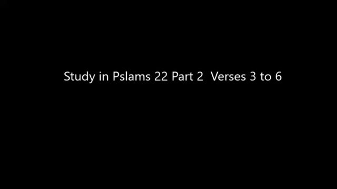 Psalms 22:3-5