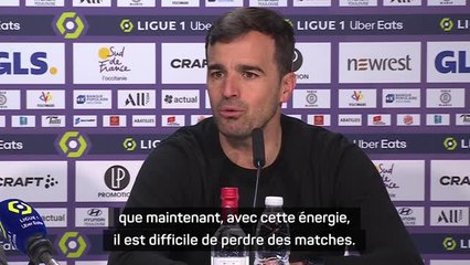 Toulouse - Martinez Novell : "Avec cette énergie, il est difficile de perdre des matches"