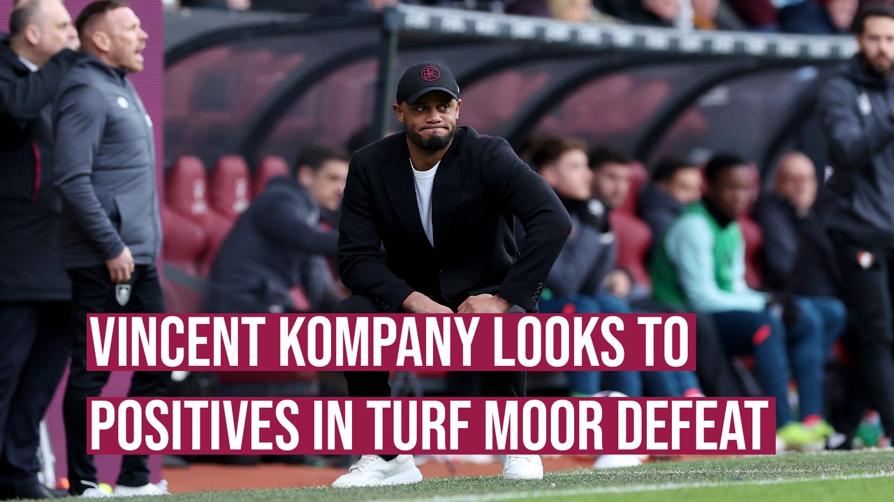 Vincent Kompany focusses on positive elements in Bournemouth defeat