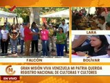 Cultores del edo. Falcón participan en el registro nacional de la Gran Misión Viva Venezuela