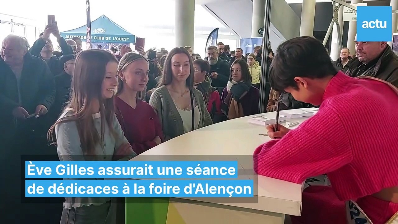 Ève Gilles, Miss France 2024, à la foire des expositions d'Alençon