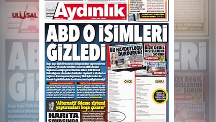 ABD o isimleri gizledi! Aydınlık Gazetesi ortaya çıkardı