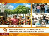 Cultores del edo. Nueva Esparta se suman al registro nacional de la Gran Misión Viva Venezuela