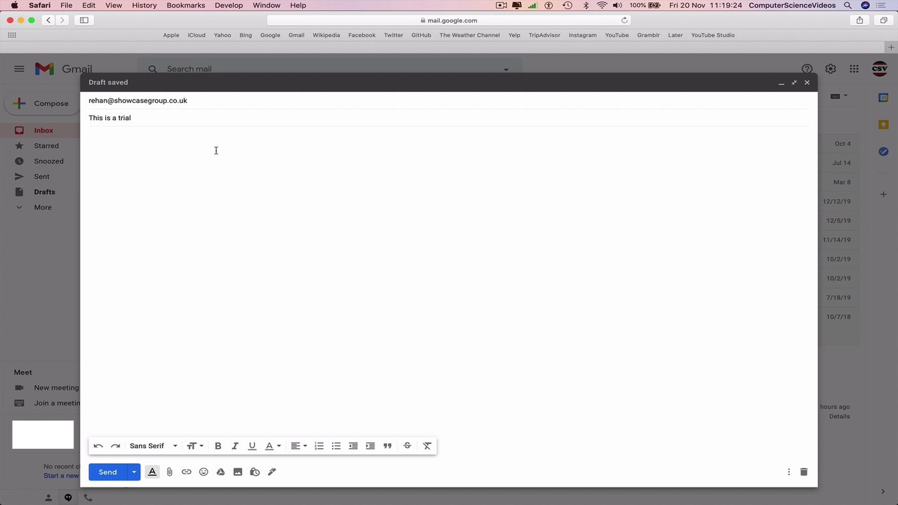 How to SEND an Email Using G-Mail - Basic Tutorial | New