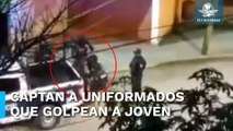 Exhiben a policías que golpean salvajemente a joven en Xalapa, Veracruz