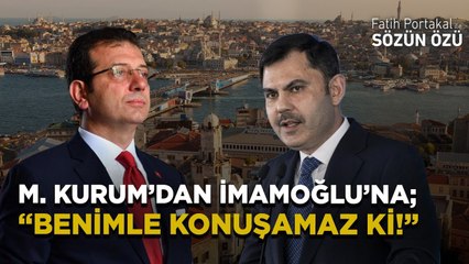 MURAT KURUM’DAN İMAMOĞLU’NA “BENİMLE KONUŞAMAZ Kİ!”HODRİ MEYDAN