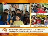 Cultores y cultoras del edo. Amazonas se suman al registro nacional de la Gran Misión Viva Venezuela