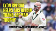 Australian Spinner Nathan Lyon Secures Thrilling Victory Against New Zealand in First Test Match - Made with Clipchamp