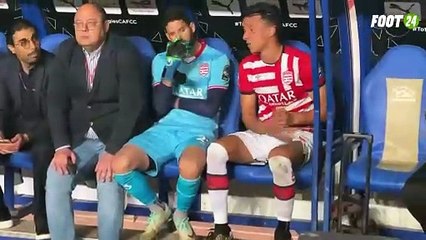 ردة فعل لاعبي النادي الإفريقي عند الانسحاب