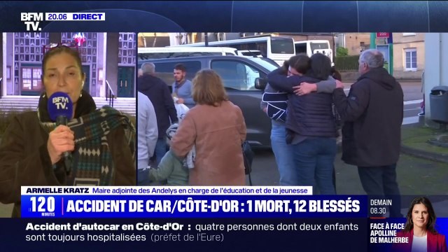 Tous sont rentrés à la maison : Armelle Kratz, maire adjoint des Andelys, donne des nouvelles des blessés de l'accident de bus sur l'A6