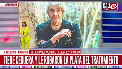 Habló Juan José Camero tras la estafa que sufrió y su imposibilidad para tratar su ceguera