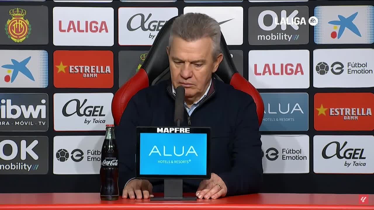 Rueda de prensa de Javier Aguirre, tras el Mallorca-Girona