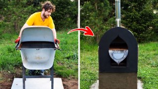 Build 3 pizza ovens from old things || Cool DIY ideas by Wood Mood