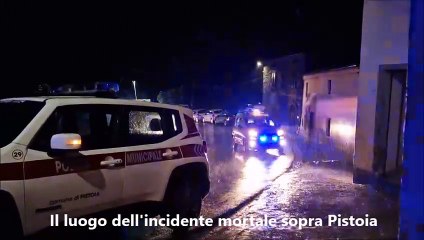 Incidente mortale sopra Pistoia, sbanda e finisce contro il muro di una casa