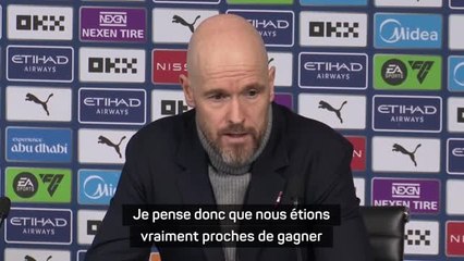 Man. United - Ten Hag estime que son équipe méritait de gagner contre Manchester City