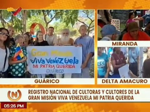 Gran Misión Viva Venezuela continua con el registro de los cultores y cultoras del estado Guárico