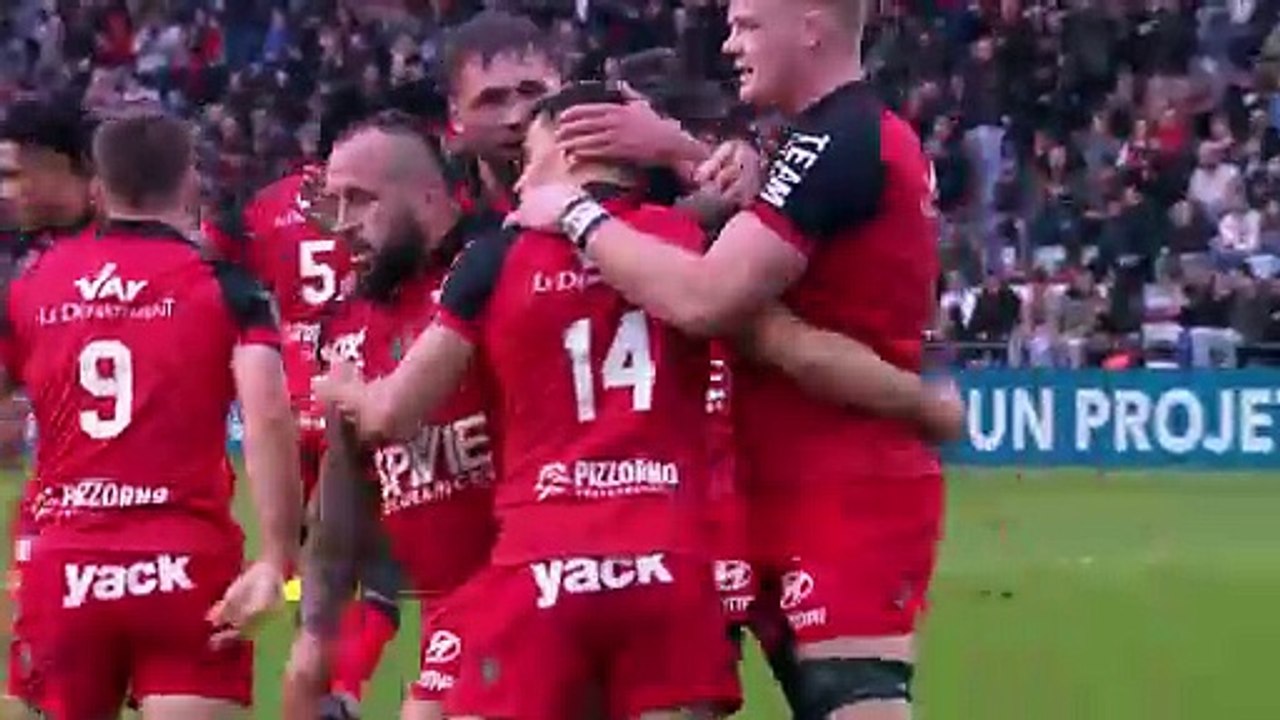 TOP 14 - Essai de Gael DREAN (RCT) - RC Toulon - USA Perpignan