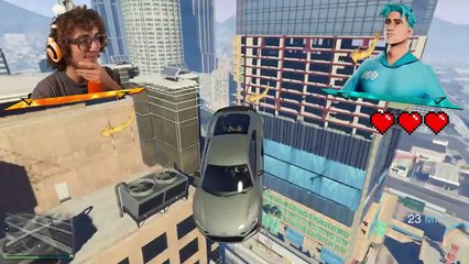 Jumping LUXURY BILLIONAIRE Cars Across The ENTIRE Map In GTA 5