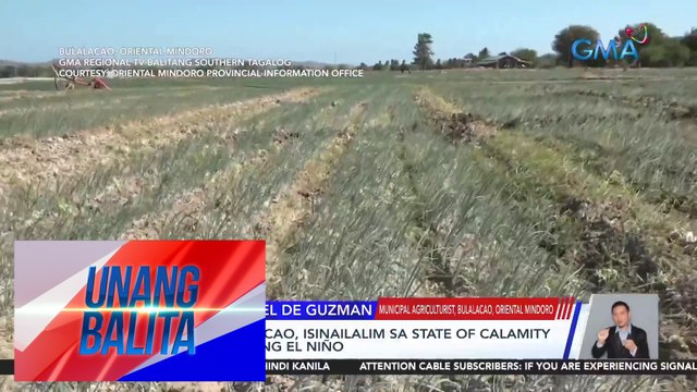 Bayan ng Bulalacao, isinailalim sa state of calamity dahil sa epekto ng El Niño | UB