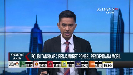 Detik-detik Polisi Tangkap 2 Jambret Ponsel Milik Pengendara Mobil di Kelapa Gading