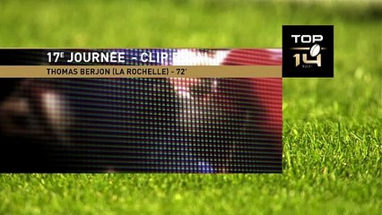 TOP 14 - Essai de Thomas BERJON (SR) - Stade Rochelais - ASM Clermont
