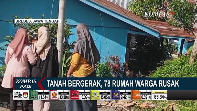 78 Rumah Warga Brebes Rusak Akibat Bencana Tanah Bergerak