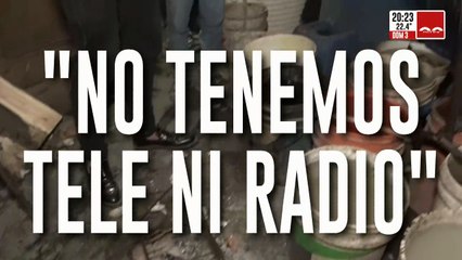La drámatica situación de la gente en el barrio Manzanares