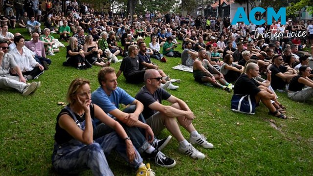 Mourners gathered in Sydney to pay tribute to murdered couple Jesse Baird and Luke Davies