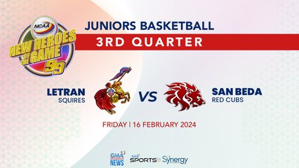 NCAA Season 99 | Letran vs San Beda (Juniors Basketball) | 3rd Quarter