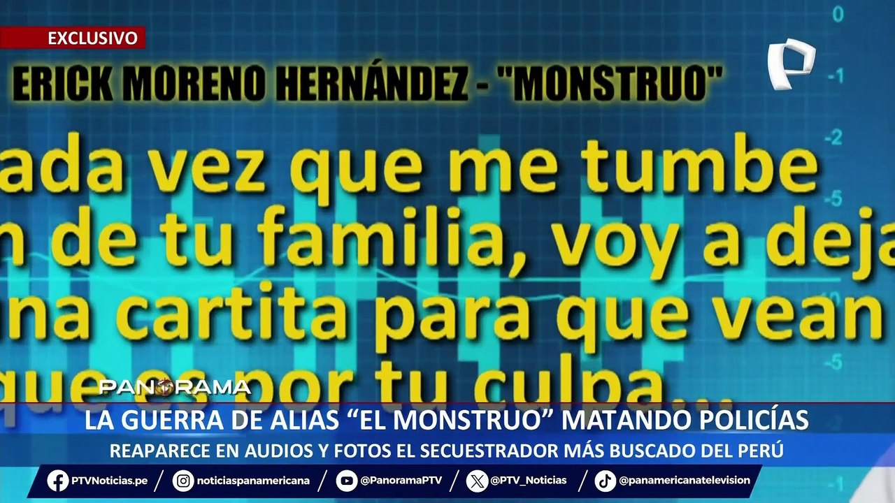 ¡Exclusivo! La guerra de alias “El Monstruo” matando policías: reaparece en audios y fotos el secuestrador más buscado del Perú