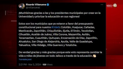 Aprueban 27 municipios presupuesto constitucional a la UdeG