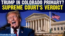 Us Supreme Court Set To Rule On Trump's Legal Immunity Amid Colorado Primary Election| Oneindia News