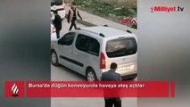 Bursa'da maganda dehşeti! Düğün konvoyunda havaya ateş açtılar