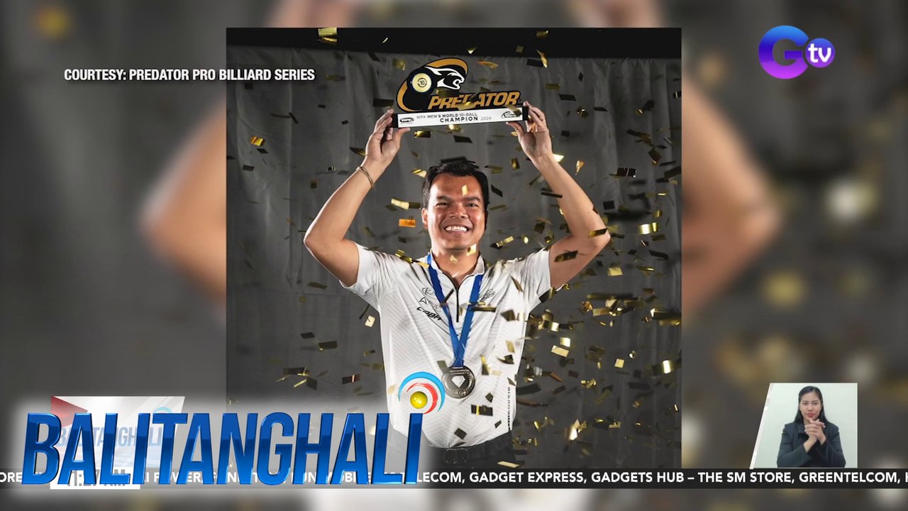 Pinoy cue artist Carlo Biado, kampeon sa 2024 WPA Predator World 10-Ball Championship | BT