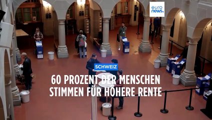 Referendum in der Schweiz: 60 Prozent der Wahlberechtigten stimmen für mehr Rente