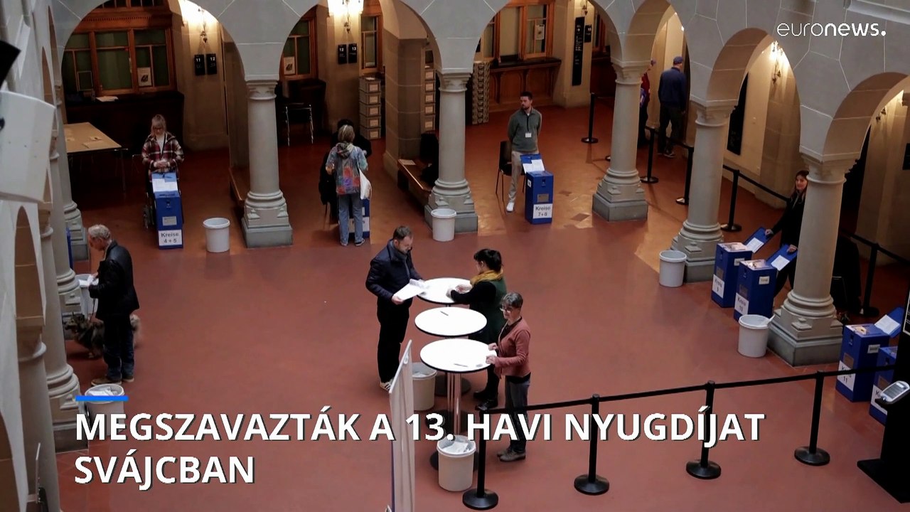 A 13. havi nyugdíjra igent, a nyugdíjkorhatár emelésére nemet mondtak a svájciak