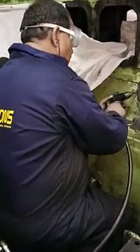 Metal Stitching | Metal Locking | Crack repair of the engine block by RA Power Solutions_