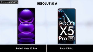 So sánh Redmi Note 12 Pro 5G vs Poco X5 Pro 5G
