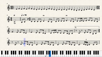 النوتة الموسيقية ,,,,لاجمل روائع ام كلثوم,,,,ليسافاكركان زمان,,,تدوين ماهر الغمرى