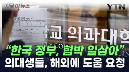 "정부 갈수록 강압적"...의대생들, 해외 단체에 도움 요청 [지금이뉴스]  / YTN