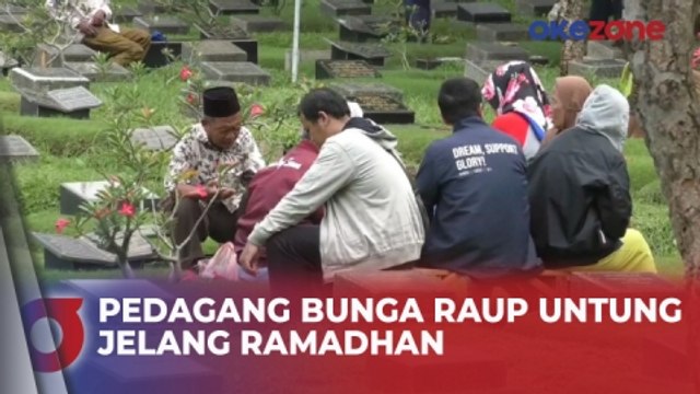 Tradisi Nyekar Jelang Ramadhan, Pedagang Bunga di TPU Karet Bivak Raup Untung