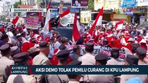 Aksi Demo Tolak Pemilu Curang di KPU Lampung