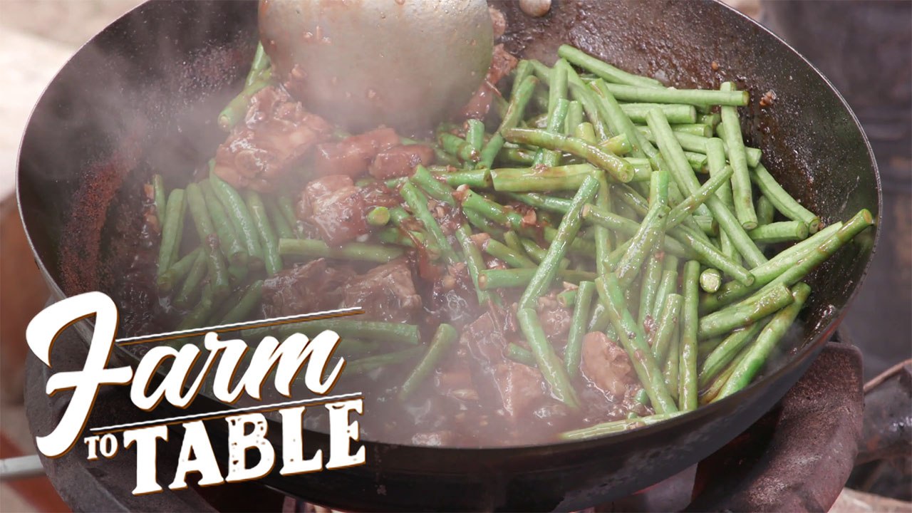 How to Make Adobong Sitaw at Lechong Kawali | Farm To Table