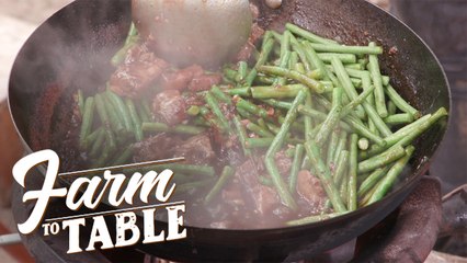 How to Make Adobong Sitaw at Lechong Kawali | Farm To Table