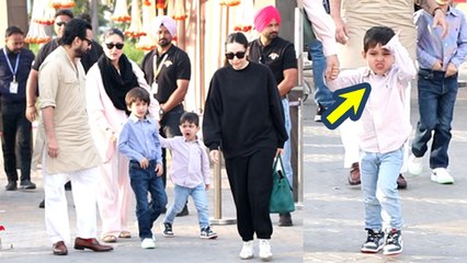Kareena Kapoor With Family Leaving Jamnagar, Son Jeh Makes Funny Face FULL VIDEO | Boldsky