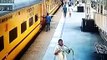 Girl falls from train while trying to catch moving train
