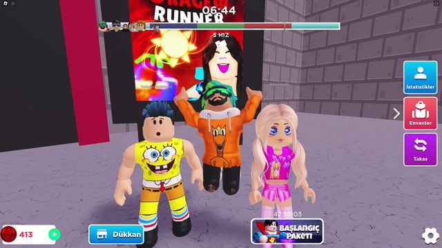 ZOR PARKUR EN HIZLI GEÇEN YOUTUBER OLUR | HAPPY RUNNER ROBLOX | HAN KRAL EKİP